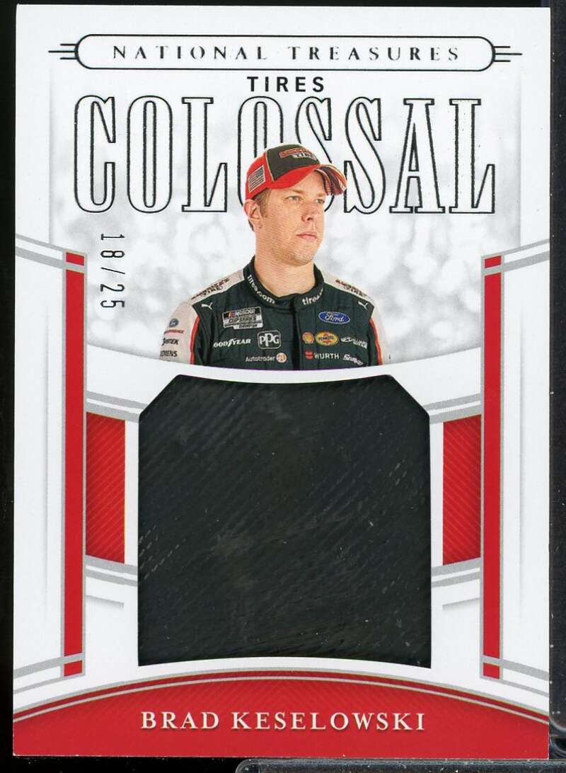 Brad Keselowski 2020 Panini National Treasures Colossal Race Used Tires #30  Image 1