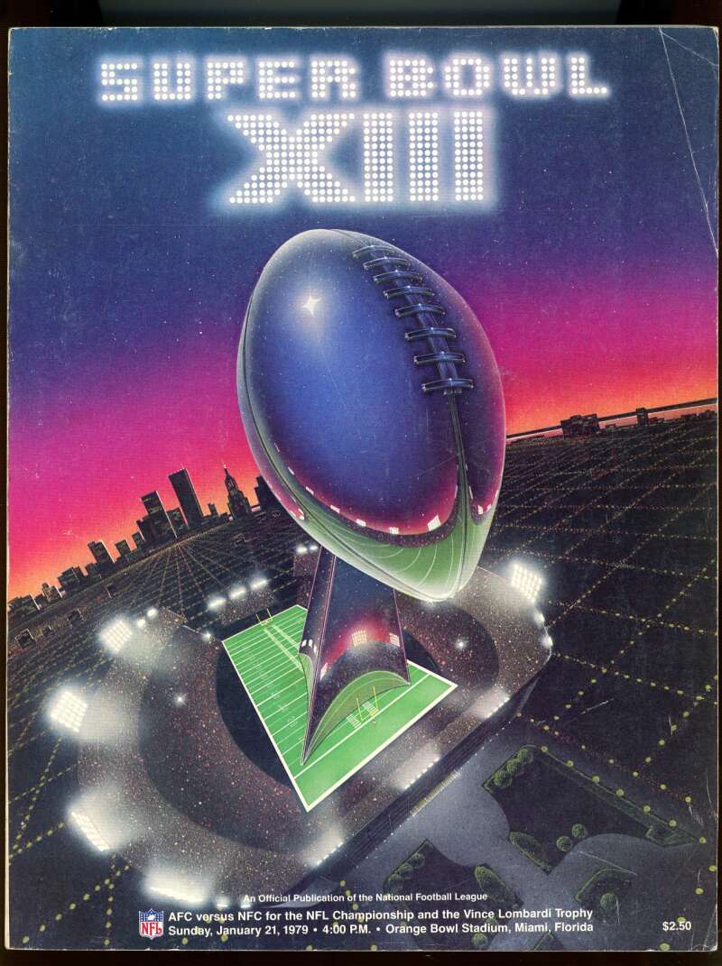 Super Bowl XIII Game Program 1979 Orange Bowl Stadium Cowboys Steelers Image 1