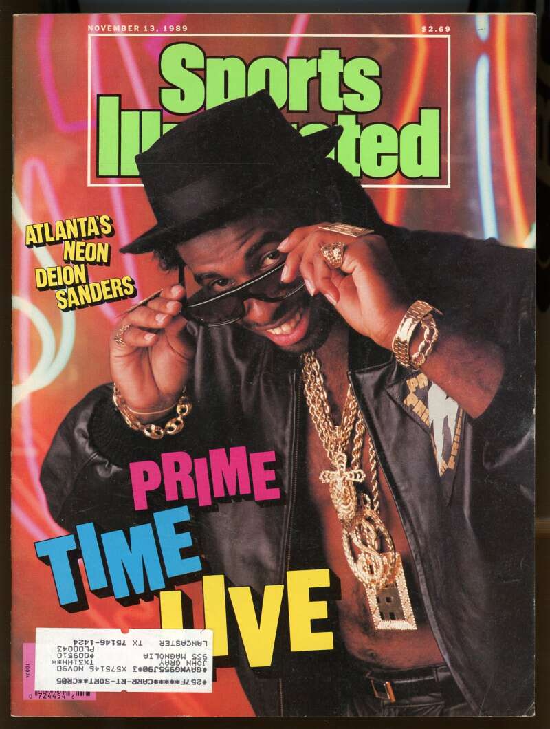 Sports Illustrated November 13 1989 Deion Sanders Atlanta Falcons Image 1