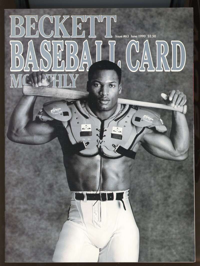 Beckett Baseball Card Monthly #63 June 1990 Bo Jackson Image 1