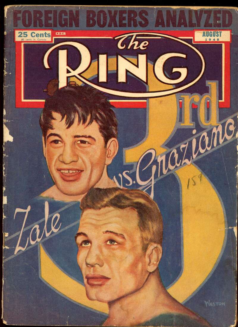 The Ring Foreign Boxers Analyzed August 1948 Boxing Magazine Image 1