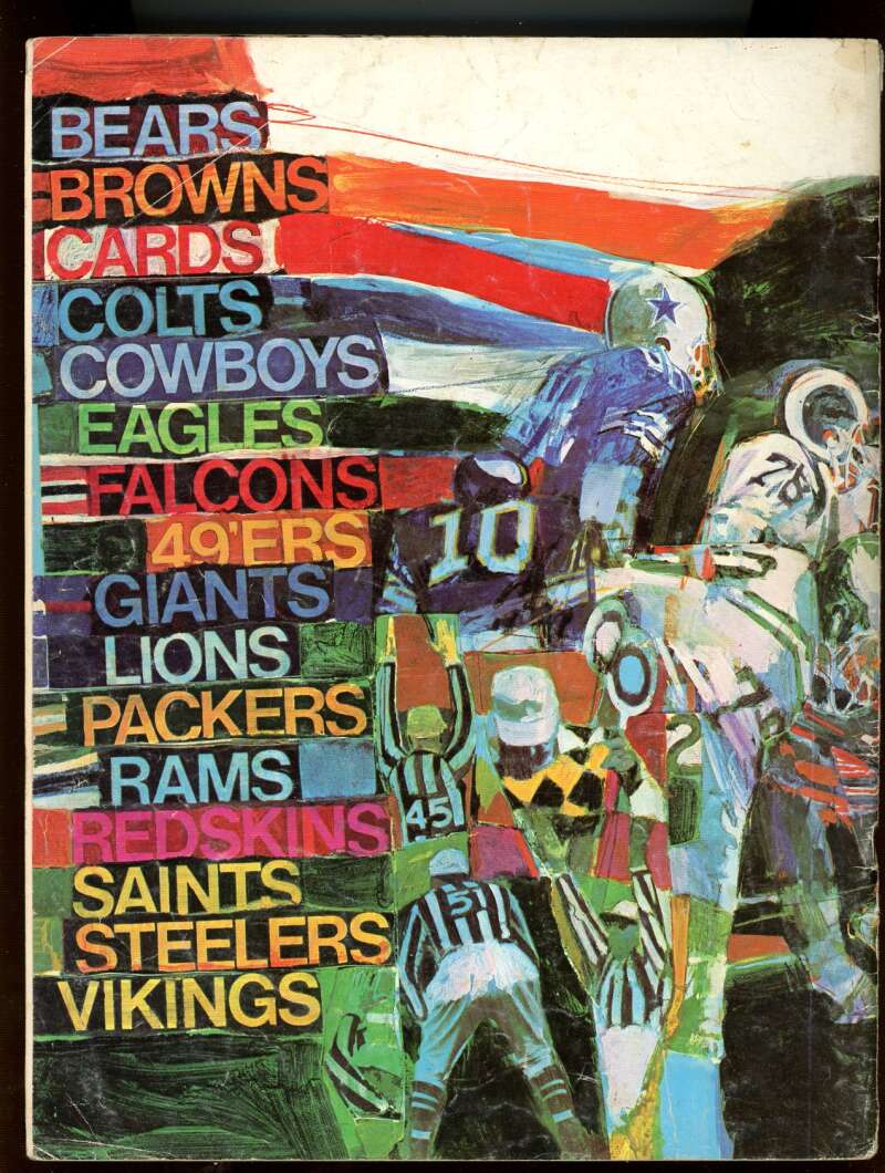 Official NFL 1968 Autograph Yearbook Image 2