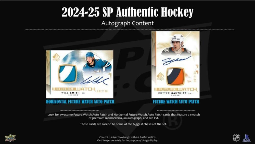 2024-25 Upper Deck SP Authentic Hockey Hobby Box Image 4