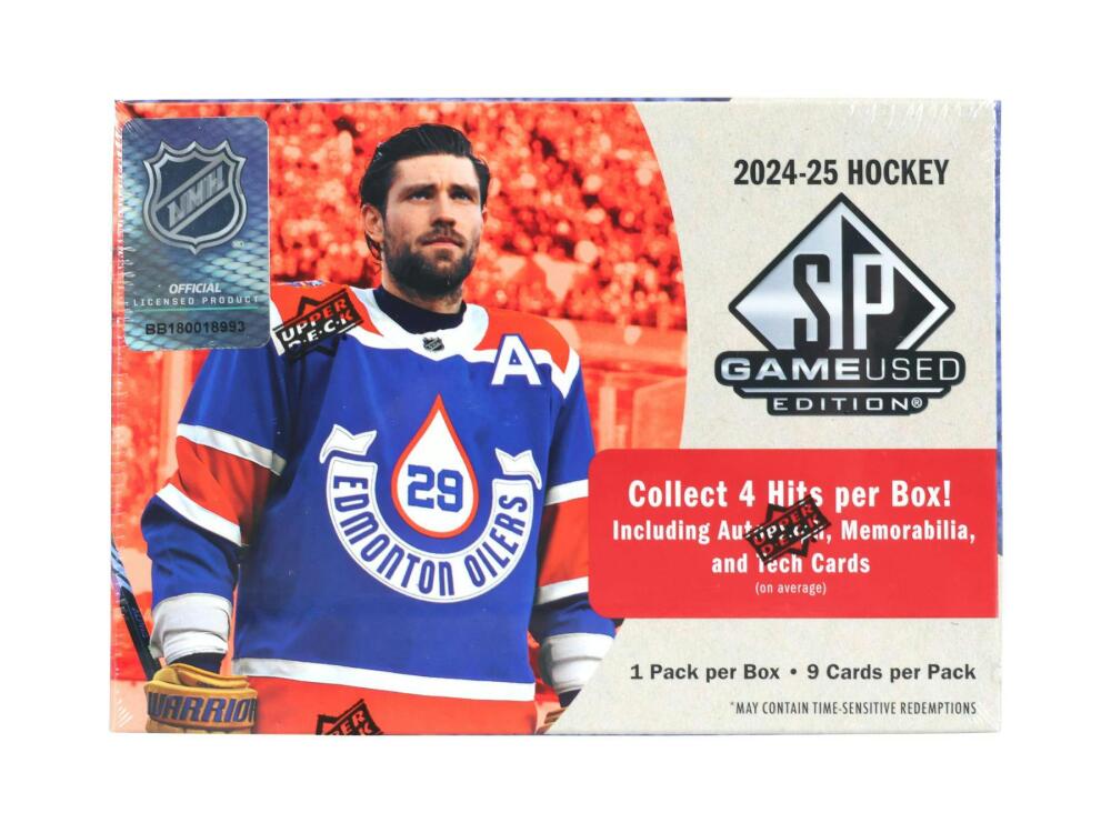 2024-25 Upper Deck SP Game Used Hockey Hobby Box Image 1