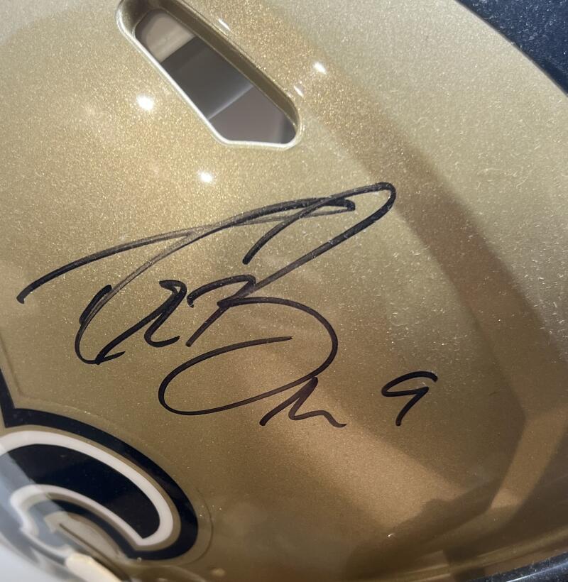 Drew Brees Autograph Signed New Orleans Saints Full Size Helmet BAS Authentic   Image 5