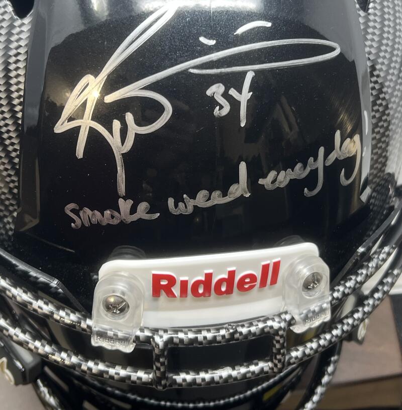 Ricky Williams Autograph Signed New Orleans Saints Full Size Helmet BAS Authentic   Image 7