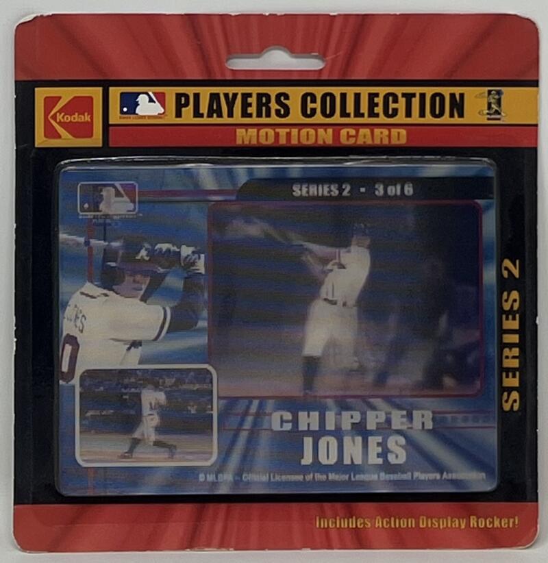 2000 Champs Exclusive Chipper Jones Baseball Motion Card Players Collection Image 1