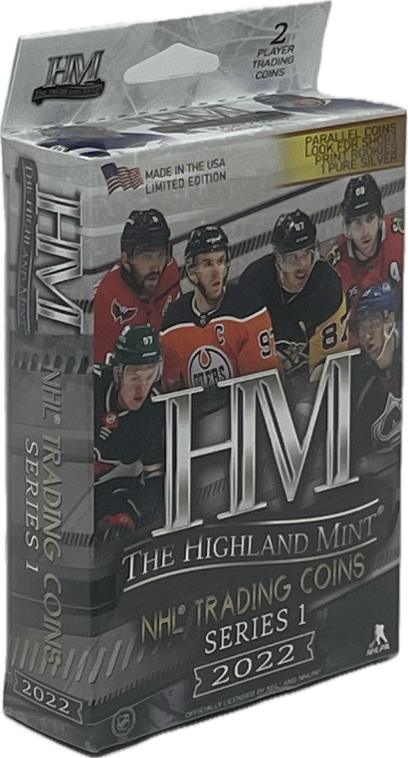 2022 The Highland Mint Series 1 NHL Trading Coins Hanger Box Image 1
