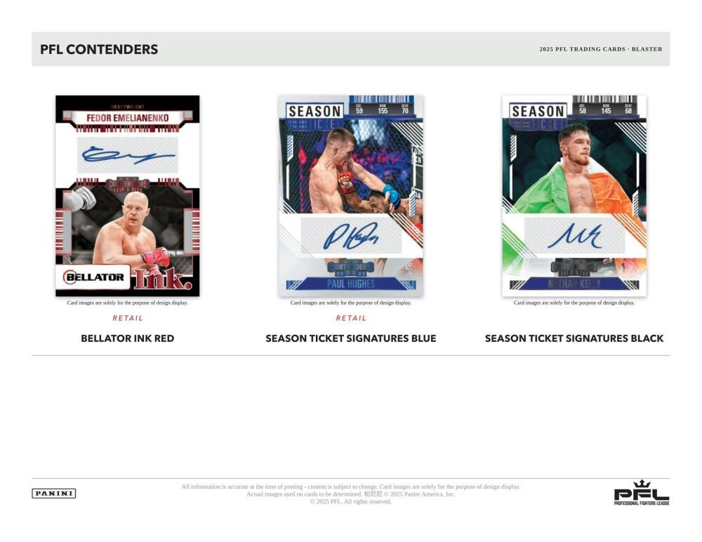 2025 Panini Contenders Professional Fighters League PFL 5-Pack Blaster Box Image 4