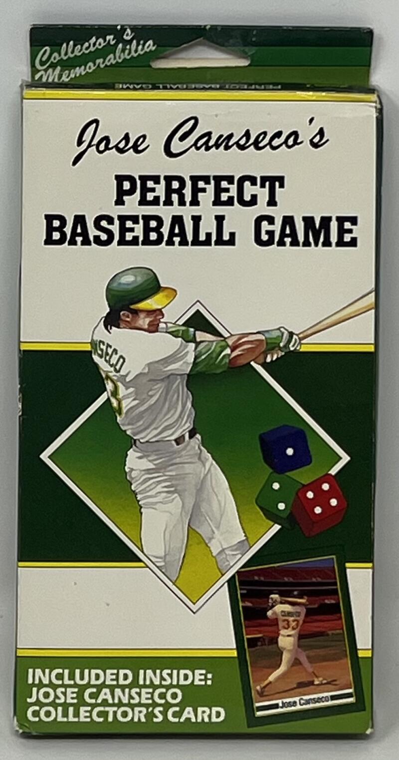 1991 Perfect Game Jose Canseco's Baseball Game Collector's Memorabilia Box Image 1