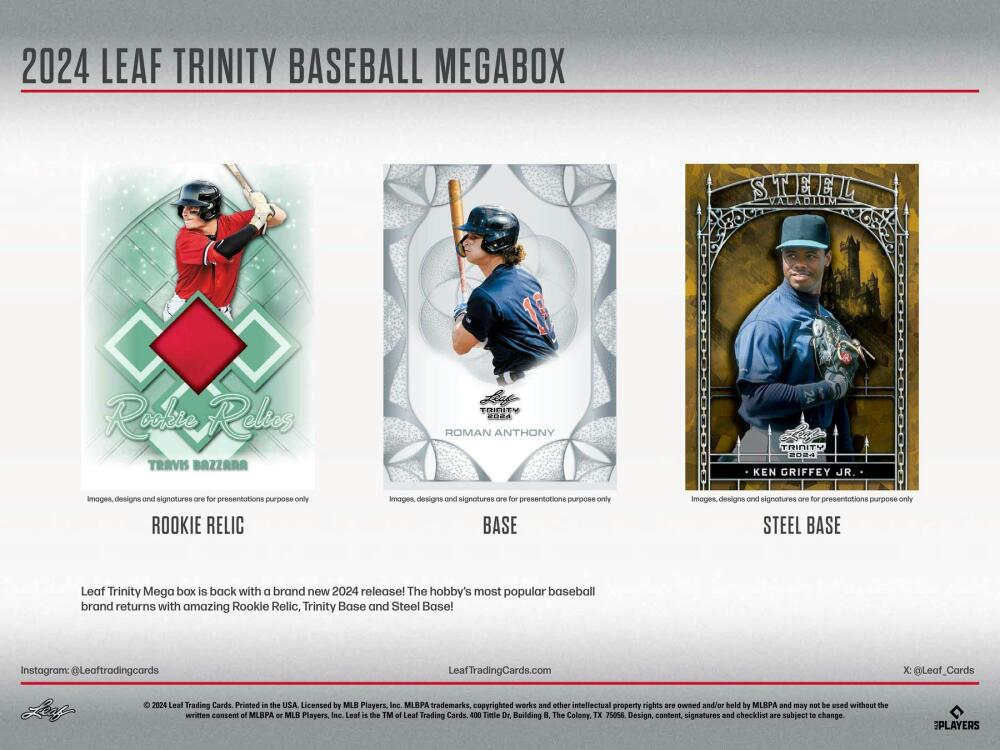 2024 Leaf Trinity Baseball Mega Blaster Box Image 3