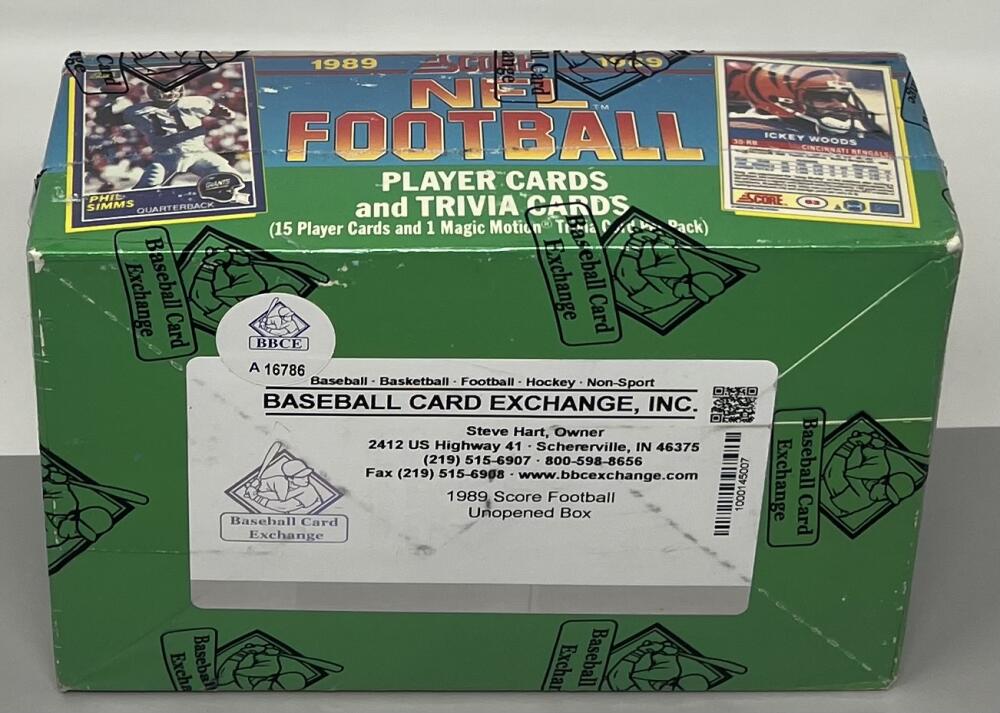1989 Score Football Box  Barry Sanders Troy Aikman Rookie Year  BBCE Image 4