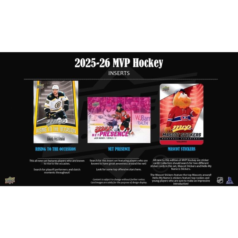 2025-26 Upper Deck MVP Hockey Retail Box Image 4