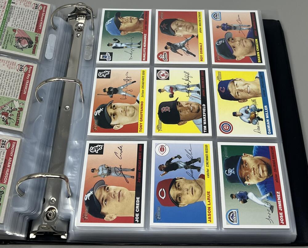 2004 Topps Heritage Baseball Complete Binder Set 1-475 - All SP's / Variations Image 5