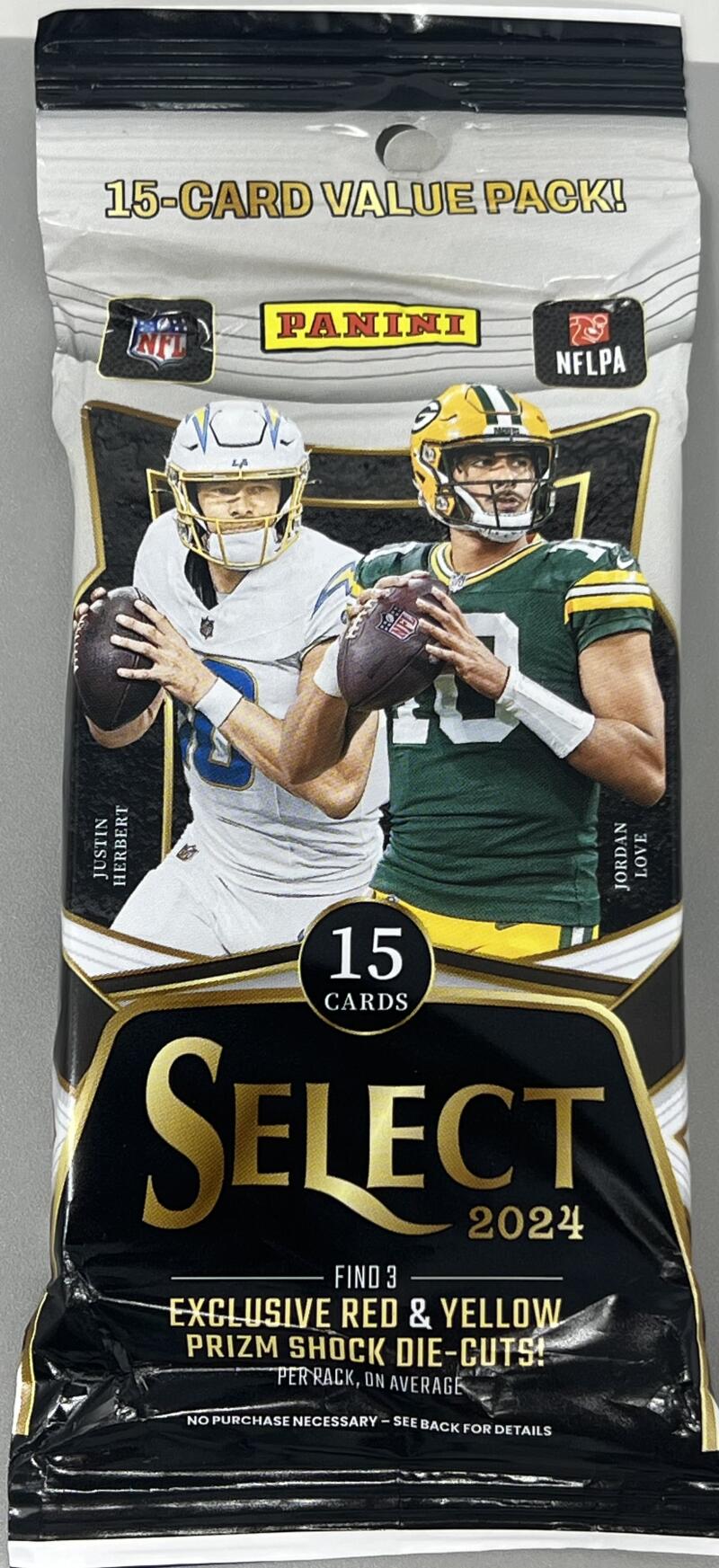 2024 Panini Select Football Jumbo Pack  (Red and Yellow Prizm Shock Die-Cuts) Image 1