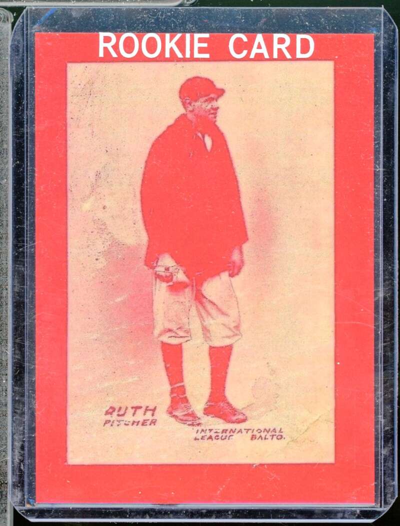 Babe Ruth Reprint Novelty Rookie  Card 1914 Baltimre News Red Version #nno  Image 1