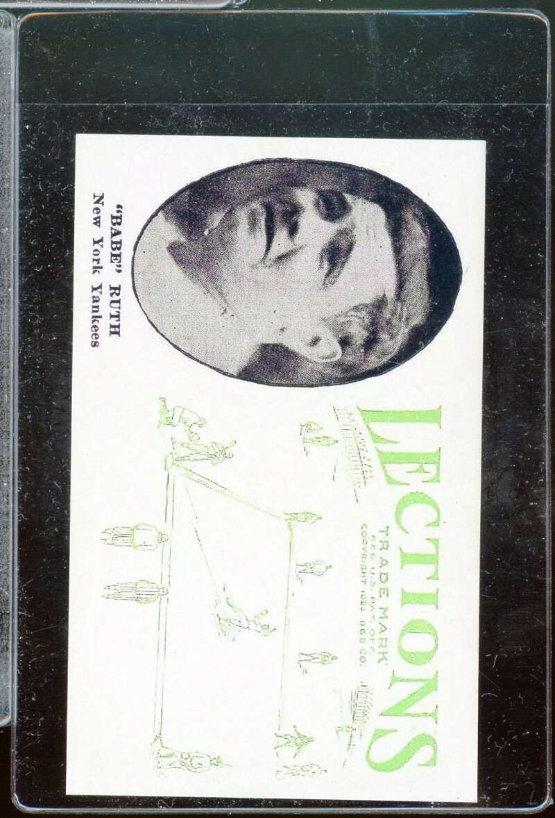 Babe Ruth Reprint Novelty  Card 1923 Lections #nno  Image 1