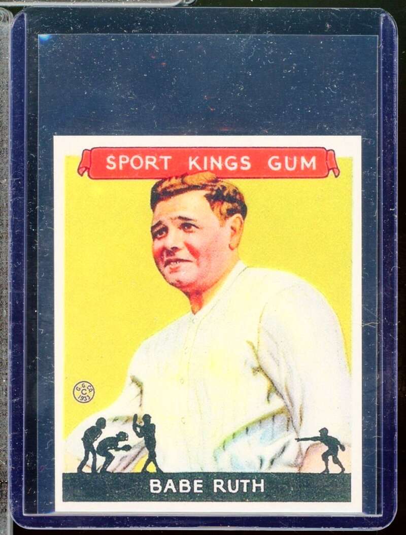 Babe Ruth Reprint Novelty  Card 1933 Sport Kings #2  Image 1
