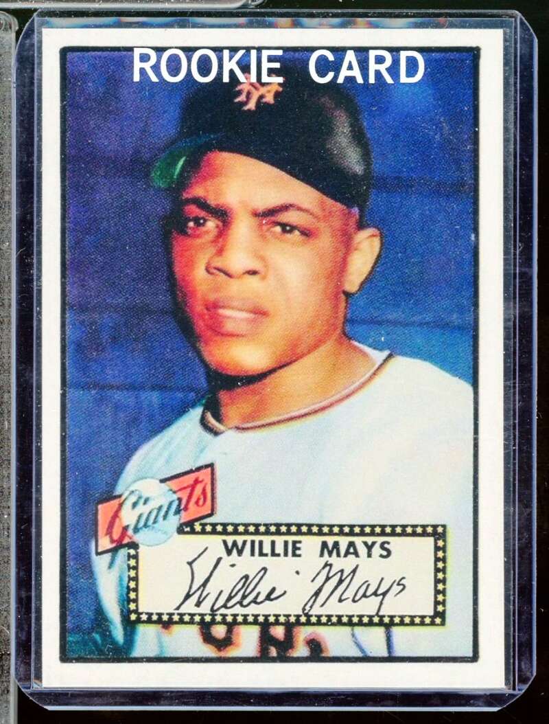 Willie Mays Reprint Novelty Rookie  Card 1952 Topps #261  Image 1
