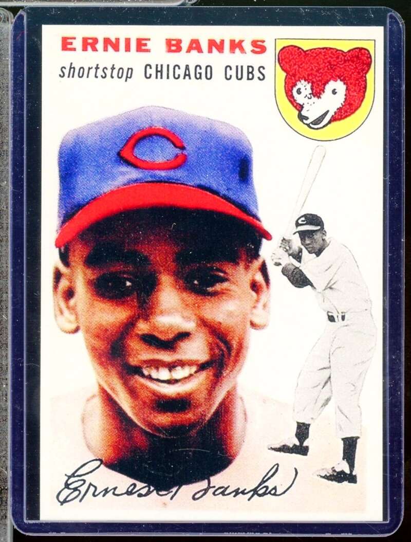Ernie Banks Reprint Novelty Rookie  Card 1954 Topps #94  Image 1