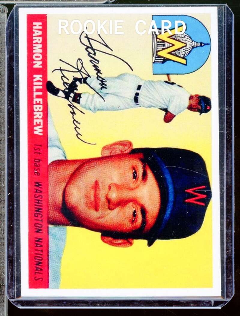 Harmon Killebrew Reprint Novelty Rookie  Card 1955 Topps #124  Image 1