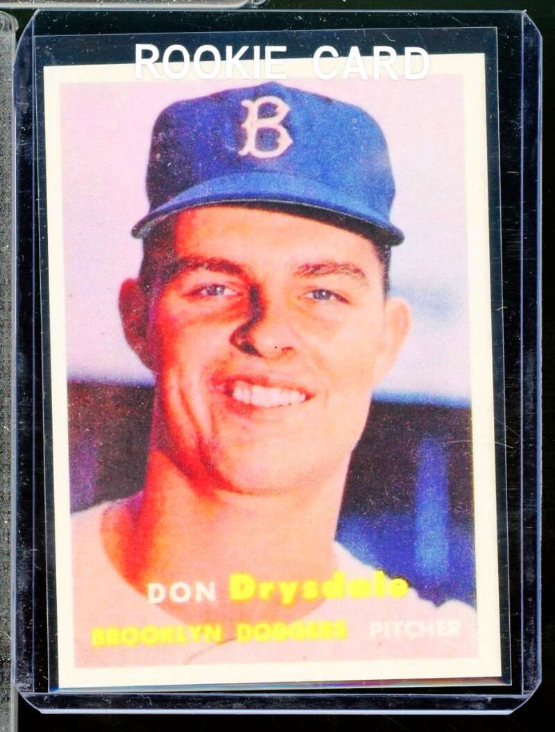 Don Drysdale Reprint Novelty Rookie  Card 1957 Topps #18  Image 1