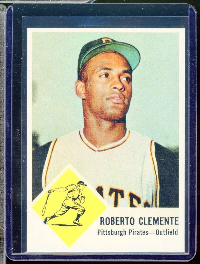 Roberto Clemente Reprint Novelty  Card 1963 Fleer #56  Image 1