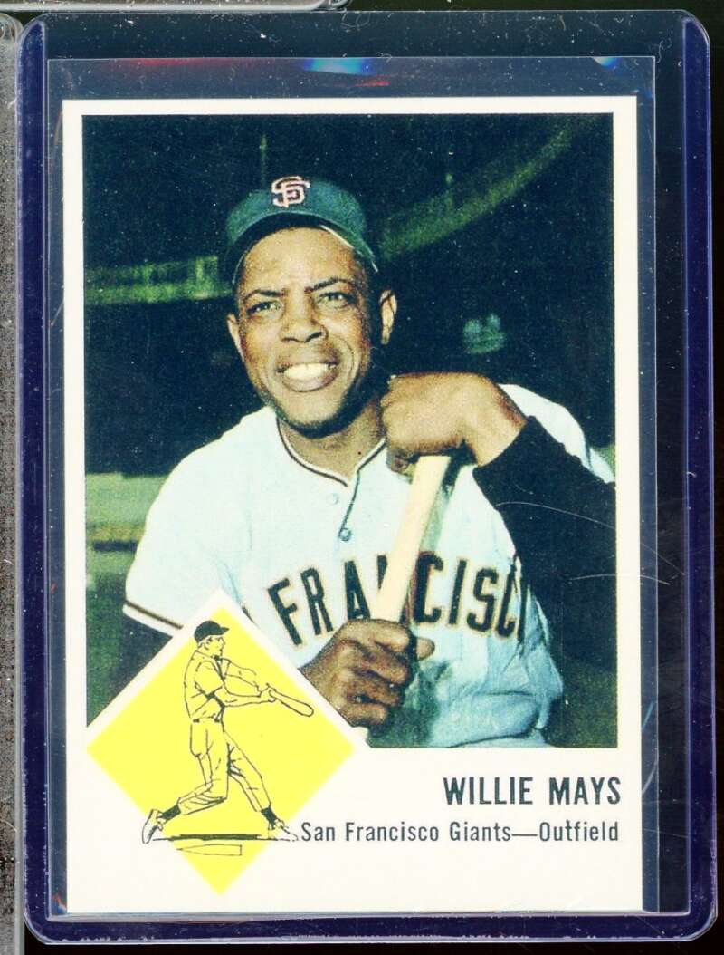 Willie Mays Reprint Novelty  Card 1963 Fleer #5  Image 1
