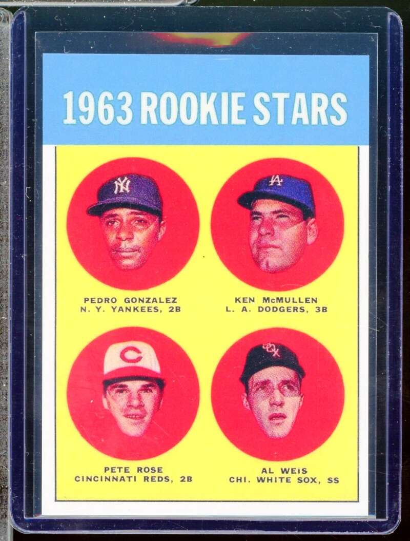 Pete Rose Reprint Novelty Rookie  Card 1963 Topps #537  Image 1