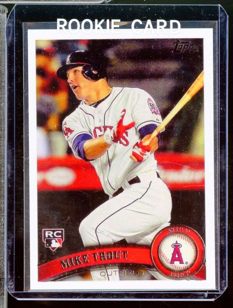 Mike Trout Reprint Novelty Rookie  Card 2011 Topps Update #us175  Image 1