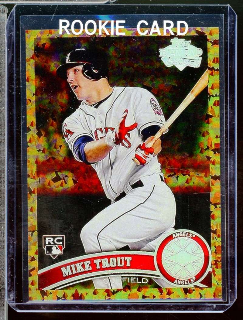 Mike Trout Reprint Novelty Rookie  Card 2011 Topps Update Cognac #us175  Image 1