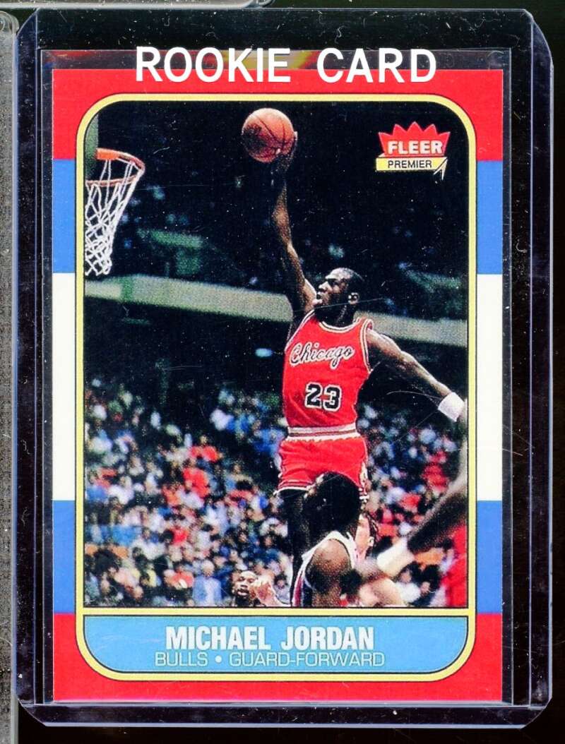 Michael Jordan Reprint Novelty Rookie  Card 1986-87 Fleer #57  Image 1