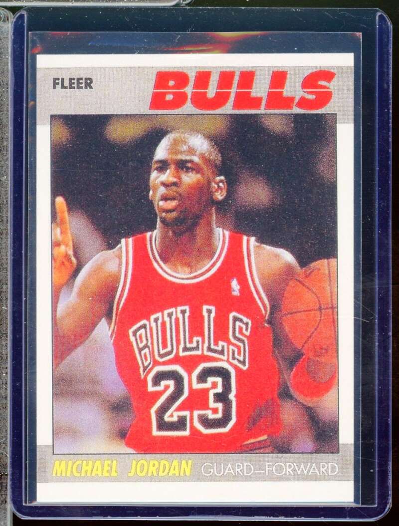 Michael Jordan 2nd Year Reprint Novelty  Card 1987-88 Fleer #59  Image 1