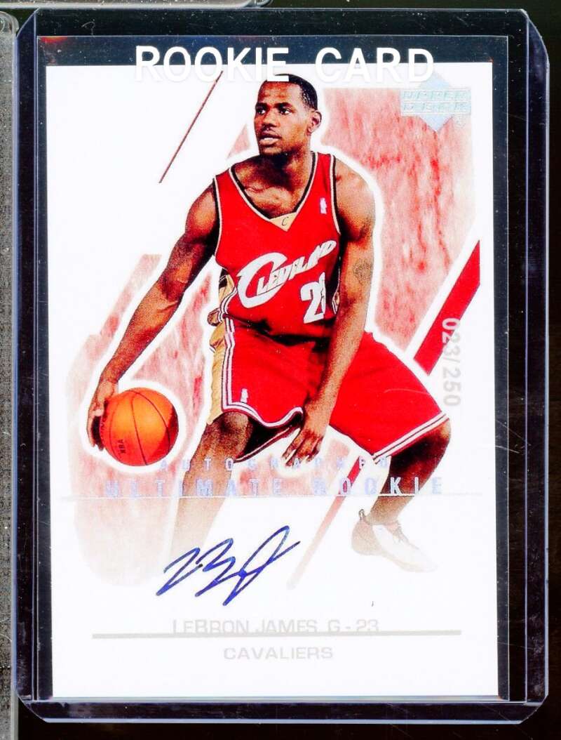 Lebron James Reprint Novelty Rookie  2003-04 Ultimate Collection Autograph #127  Image 1