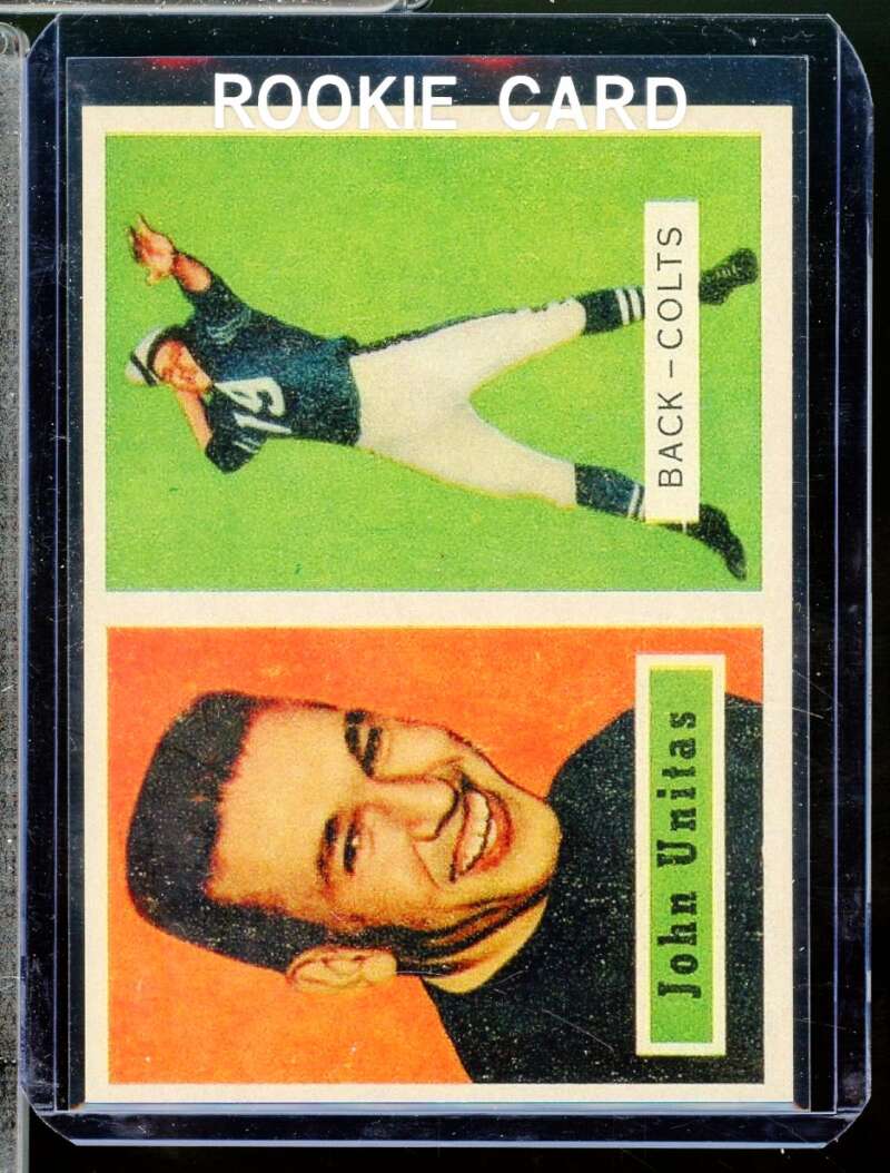 John Unitas Reprint Novelty Rookie  Card 1957 Topps #138  Image 1