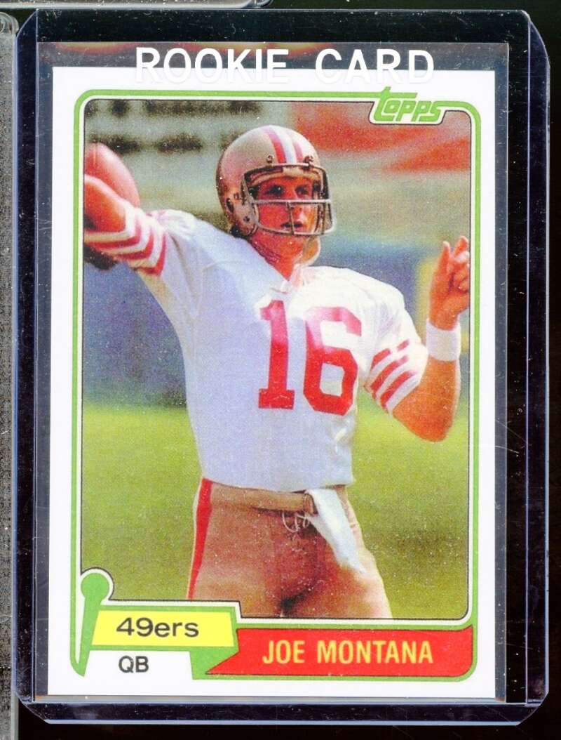 Joe Montana Reprint Novelty Rookie  Card 1981 Topps #216  Image 1