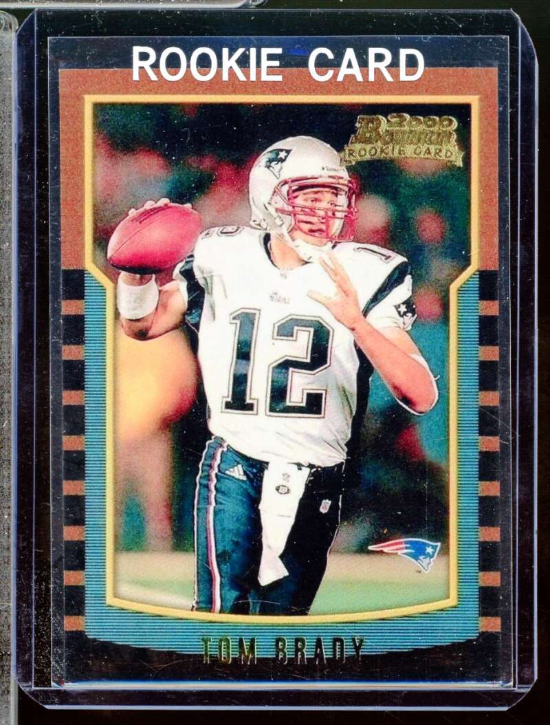 Tom Brady Reprint Novelty Rookie  Card 2000 Bowman #236  Image 1