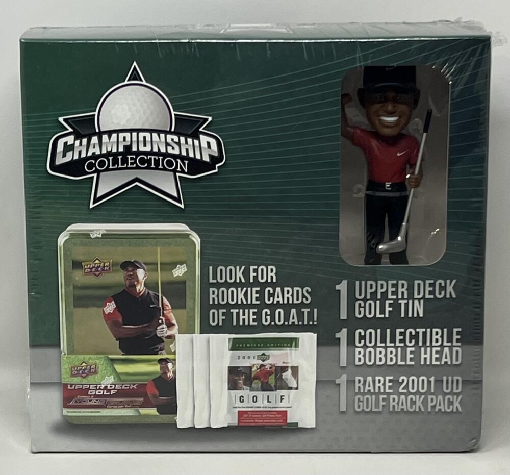 2001 Upper Deck Championship Collection Tiger Woods Golf Box Set   Rookie Year Image 1