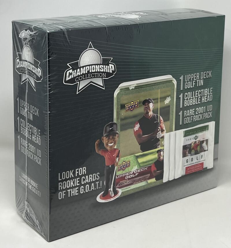 2001 Upper Deck Championship Collection Tiger Woods Golf Box Set   Rookie Year Image 3