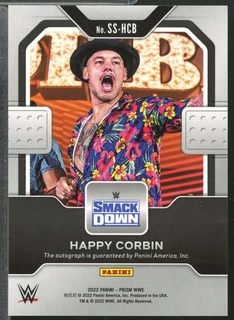 Happy Corbin Card 2022 Panini Prizm WWE Sensational Signatures Autograph #SSHCB  Image 2
