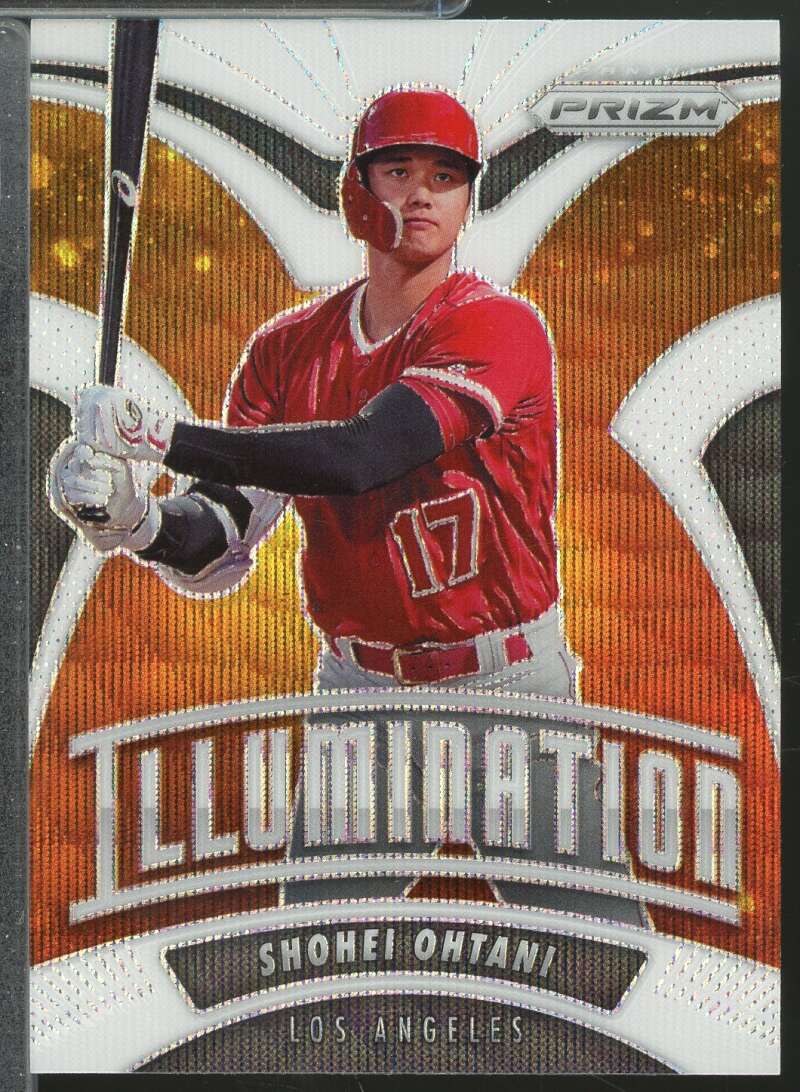 Shohei Ohtani Card 2020 Panini Prizm Illumination Prizms White Wave #11  Image 1