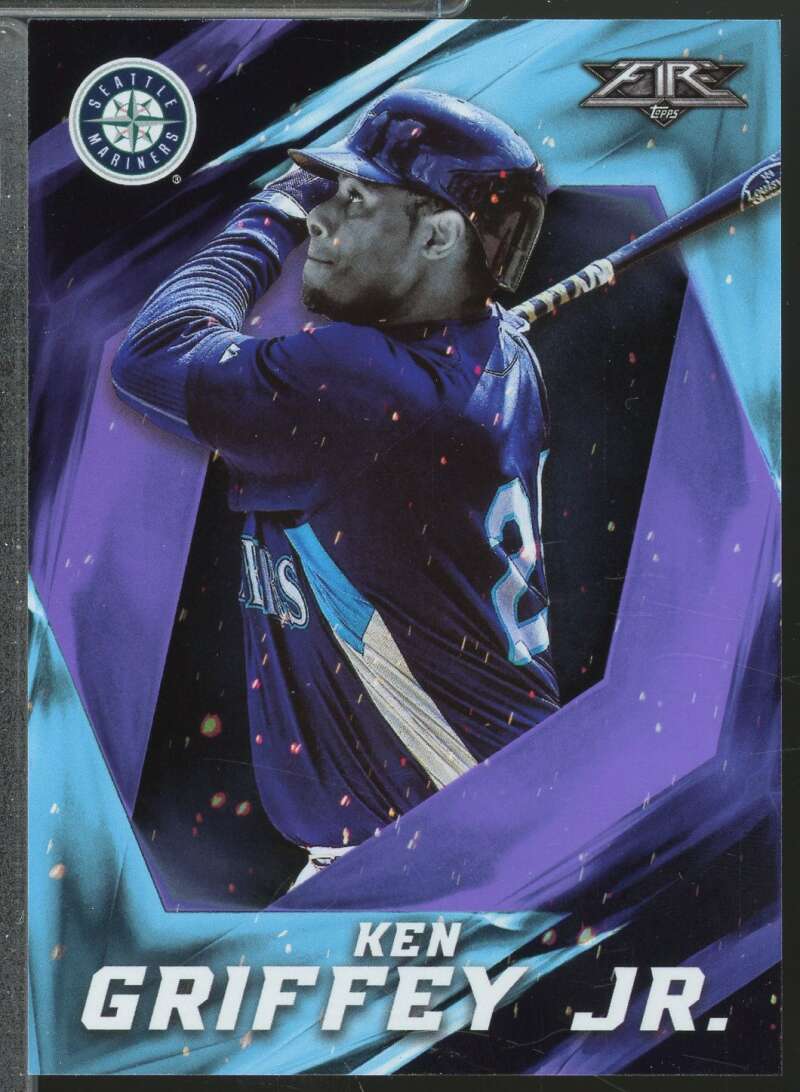 Ken Griffey Jr. Card 2017 Topps Fire Purple /99 #83  Image 1