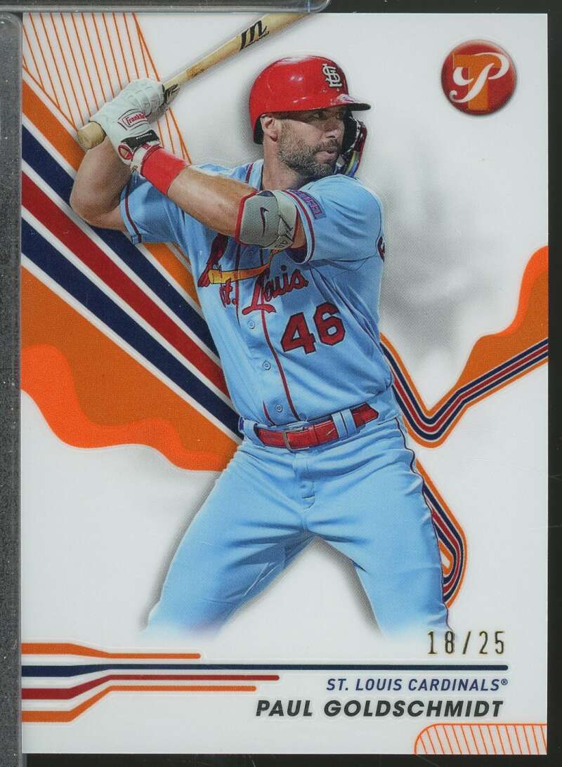 Paul Goldschmidt Card 2024 Topps Pristine Orange Refractors /25 #228  Image 1