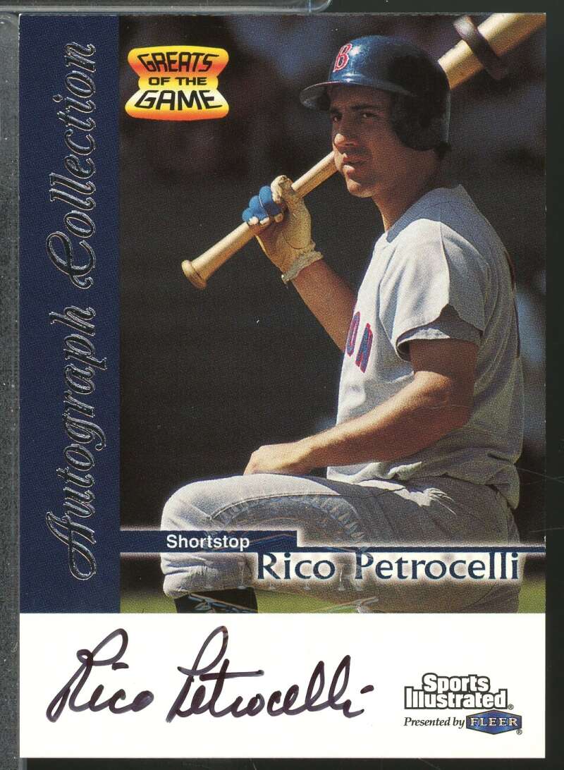 Rico Petrocelli 1999 Sports Illustrated Fleer Greats of the Game Autographs #57  Image 1
