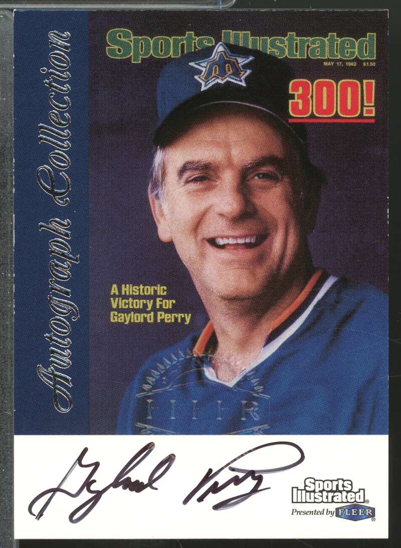 Gaylord Perry 1999 Sports Illustrated Fleer Greats of the Game Autographs #56  Image 1