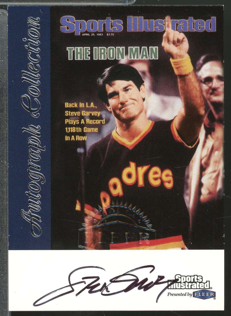 Steve Garvey 1999 Sports Illustrated Fleer Greats of the Game Autographs #26  Image 1