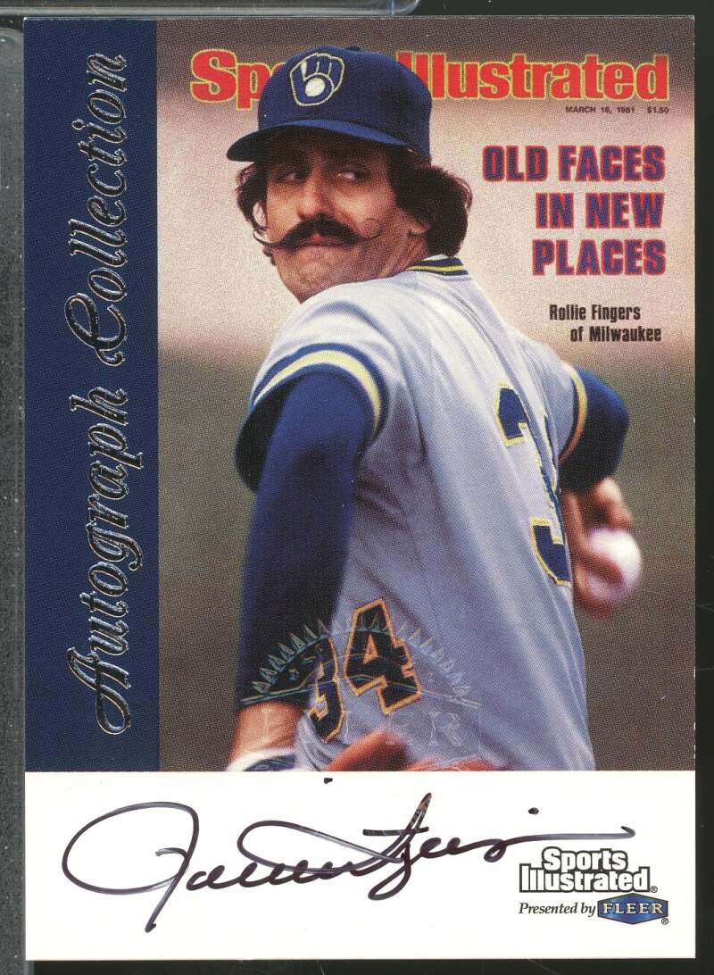 Rollie Fingers 1999 Sports Illustrated Fleer Greats of the Game Autographs #23  Image 1