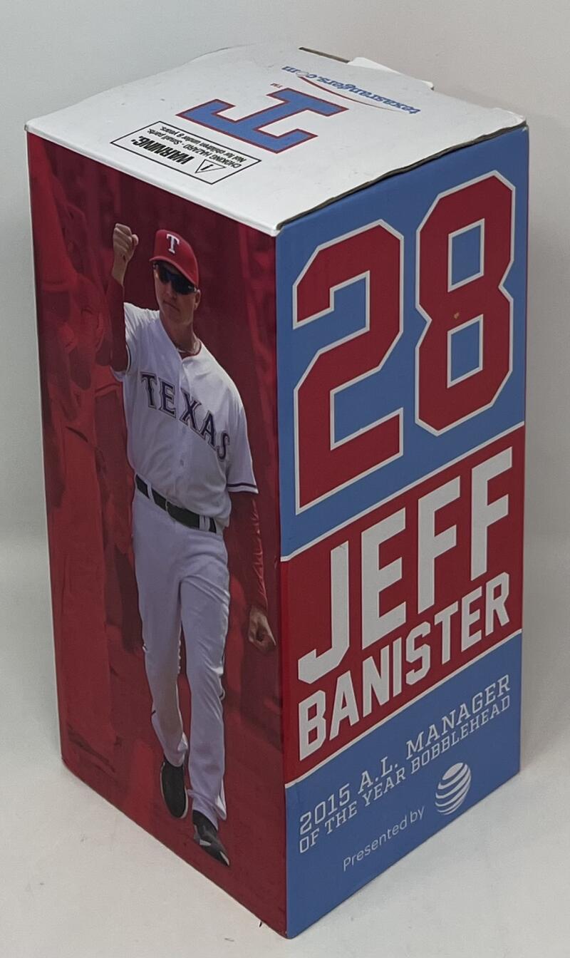 2015 Texas Rangers A.L Manager Of The Year Jeff Banister SGA Bobble Head  Image 2
