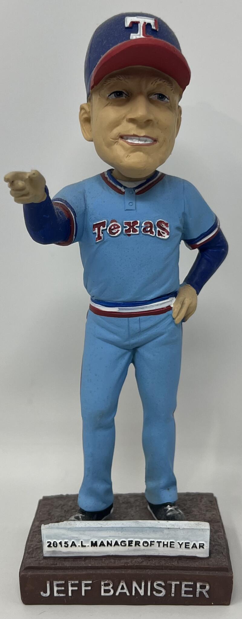 2015 Texas Rangers A.L Manager Of The Year Jeff Banister SGA Bobble Head  Image 1
