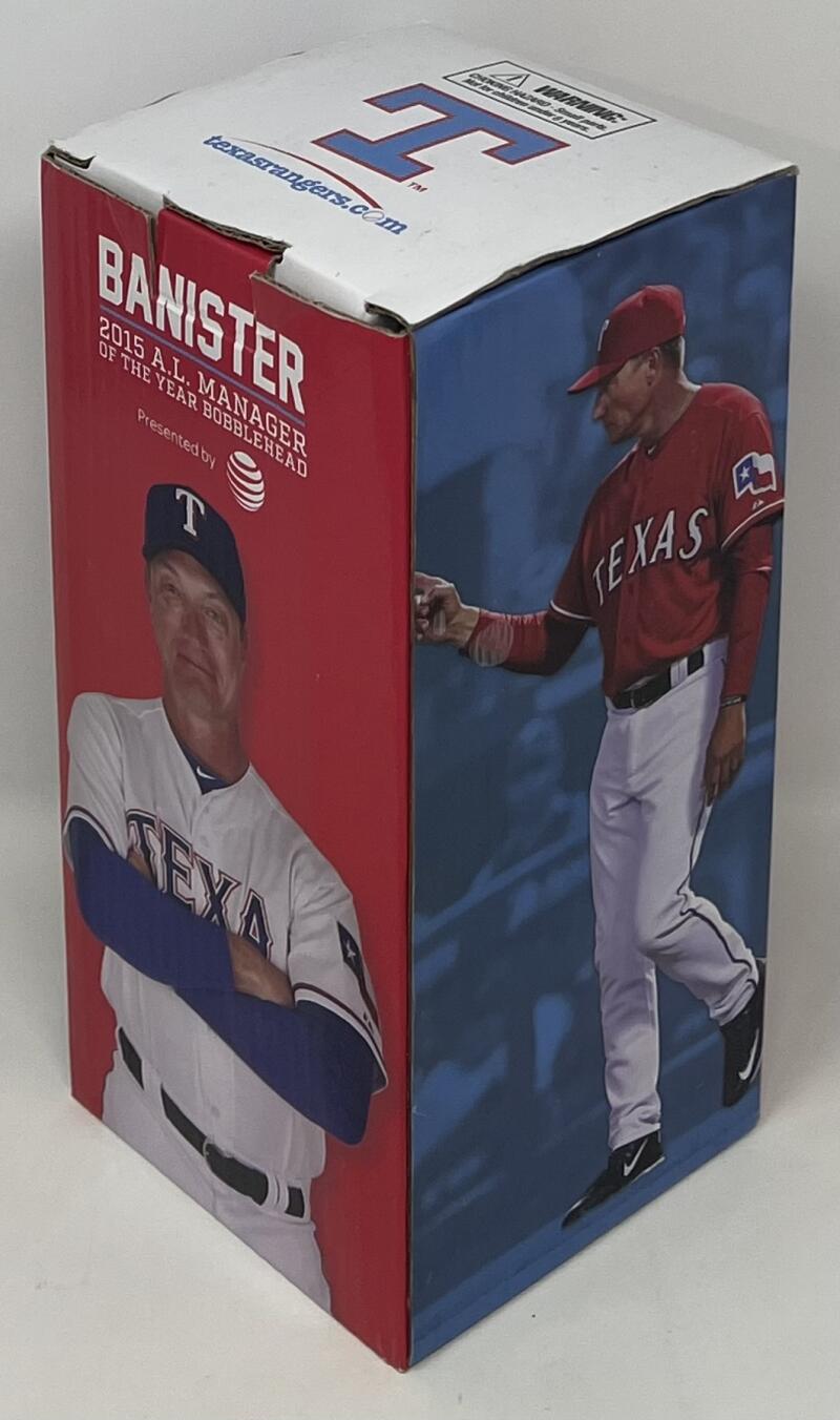 2015 Texas Rangers A.L Manager Of The Year Jeff Banister SGA Bobble Head  Image 4